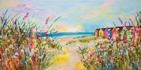 160x80cm Original painting on canvas. Days by the Dunes