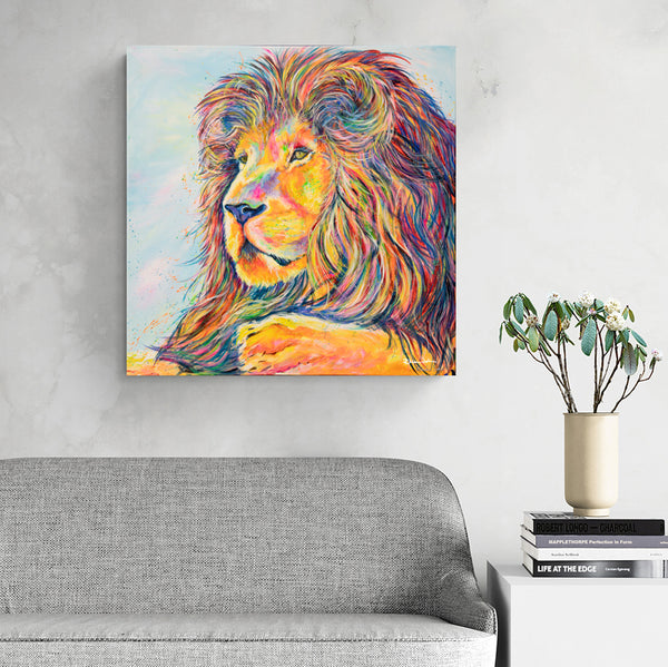 Canvas Print of 'Bakari' Lion