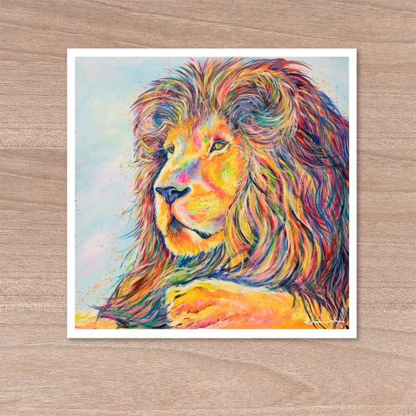 Print on Paper of 'Bakari Lion'
