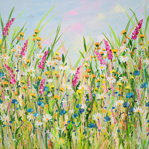 60x60cm Original Painting Spring Pasture