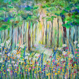 80x80cm Original painting on canvas - Dappled Dreams