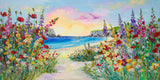 140x70cm Original painting on canvas - Seaside Symphony