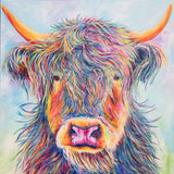 80x80cm Original painting on canvas - Archie the Highland