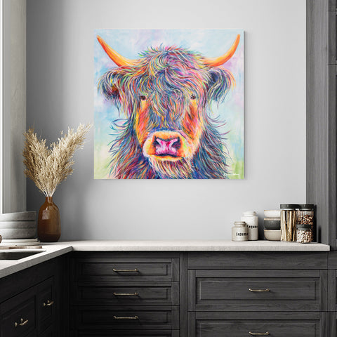 Canvas Print of 'Archie' Highland Cow