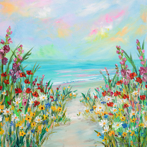 40x40cm Original painting on canvas - The Path