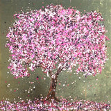 80x80cm Original painting on canvas - Cherry Blossom