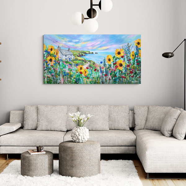 Canvas Print of The Holiday Cottage