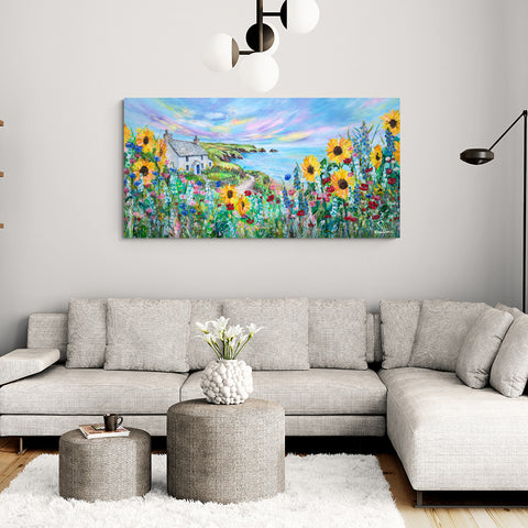 Canvas Print of The Holiday Cottage