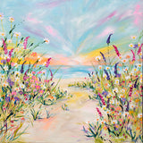 60x60cm Original Painting Path to the Sea