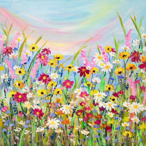 40x40cm Original Painting Meadow
