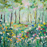 70x70cm Original Painting Mystical Woodland