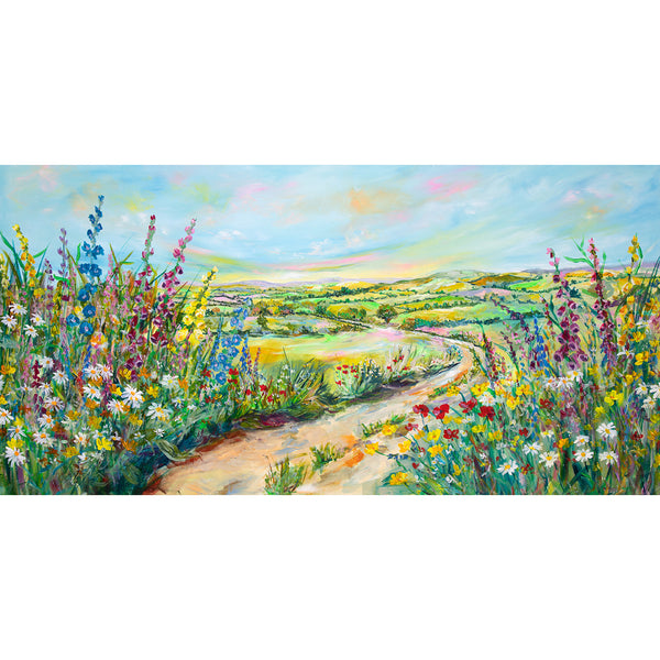 150x75cm Original painting on canvas. Fields of Wonder