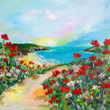 40x40cm Original Poppy Path