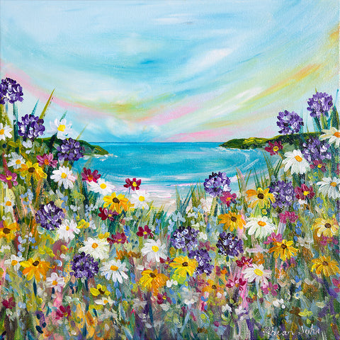 40x40cm Original Painting Meadow