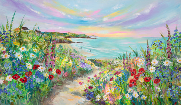 120x70cm Original Painting - Sunday Stroll