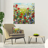 Canvas Print of 'Poppies and Daisies'