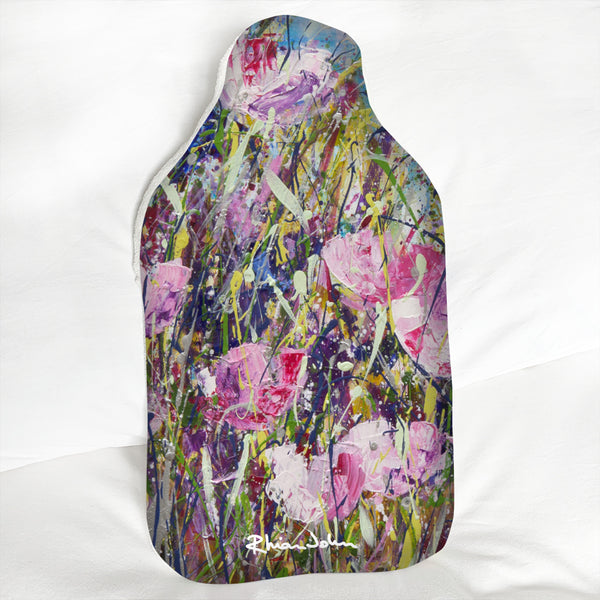Hot Water Bottle - Pink Meadow