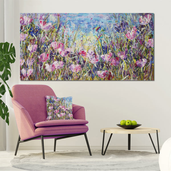 Canvas Print of 'Pink Meadow'