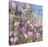 Canvas Print of 'Pink Meadow' Square