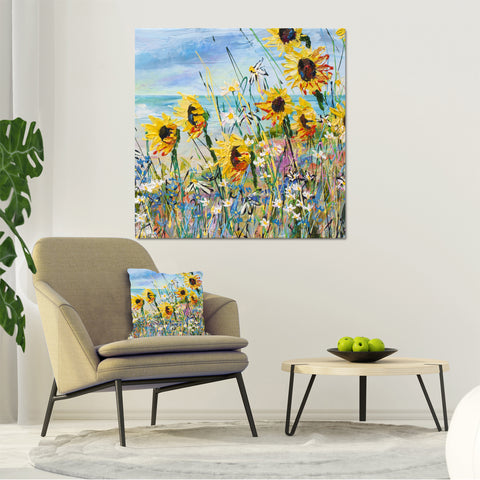 Canvas Print of 'You Are My Sunshine' Square