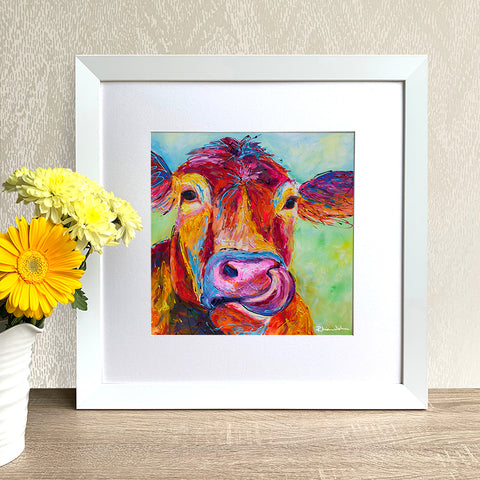 Framed Print - Jersey Cow
