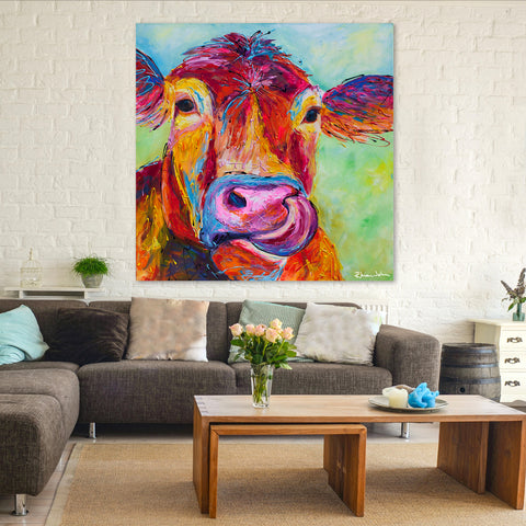 Canvas Print of 'Jersey Cow'
