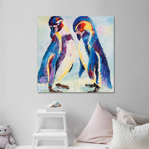 Canvas Print of 'Penguins'