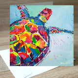 Turtle' blank greetings card