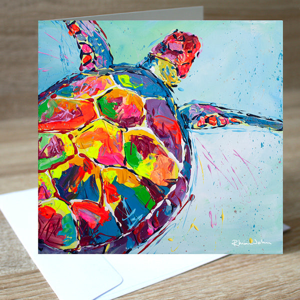 Turtle' blank greetings card