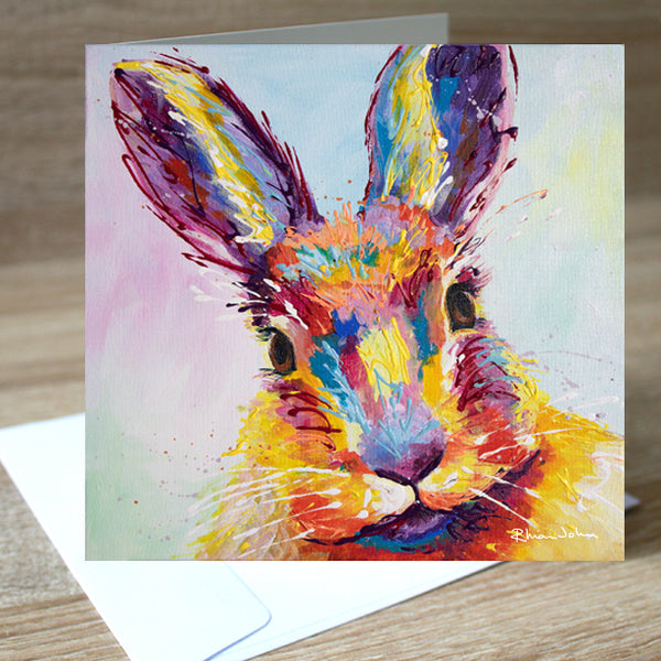 Bella Bunny' blank greetings card