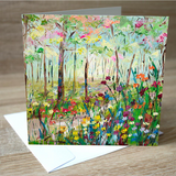 Magical Woodland blank greetings card