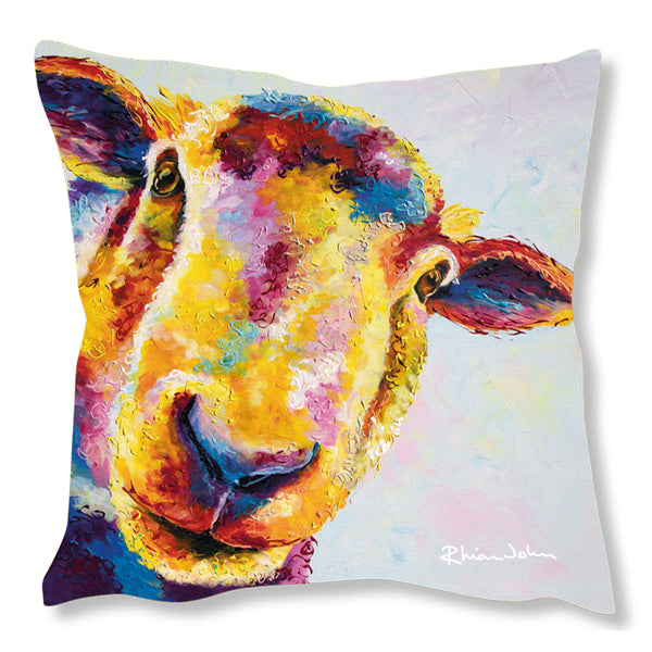 Faux Suede Art Cushion - Baasill Sheep