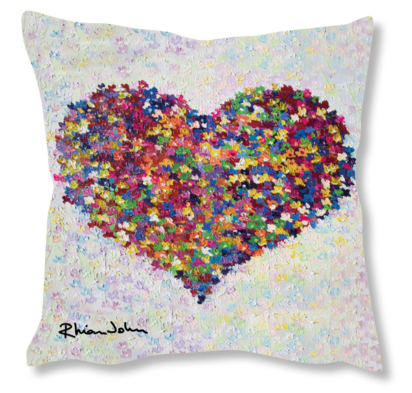 Faux Suede Art Cushion - Thinking of You