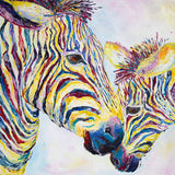 Canvas Print of 'Two Zebras'
