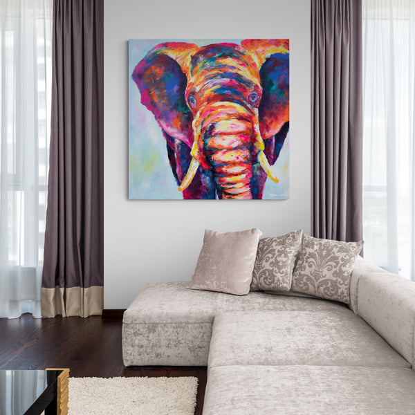 Canvas Print of 'Hero Elephant'