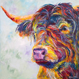 Canvas Print of 'Fergus Highland Cow'