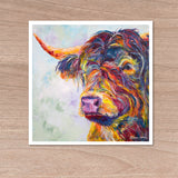 Print on Paper of 'Fergus Highland Cow'