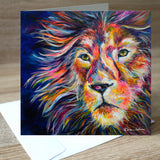 Levi Lion blank greetings card