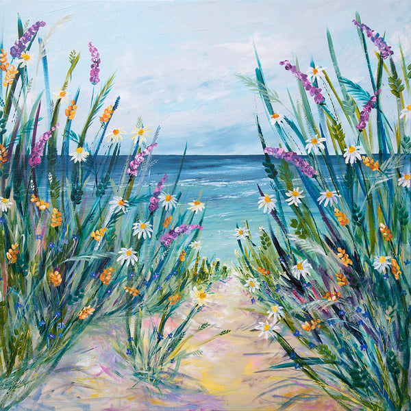 80x80cm Original painting on canvas - Calm Waters